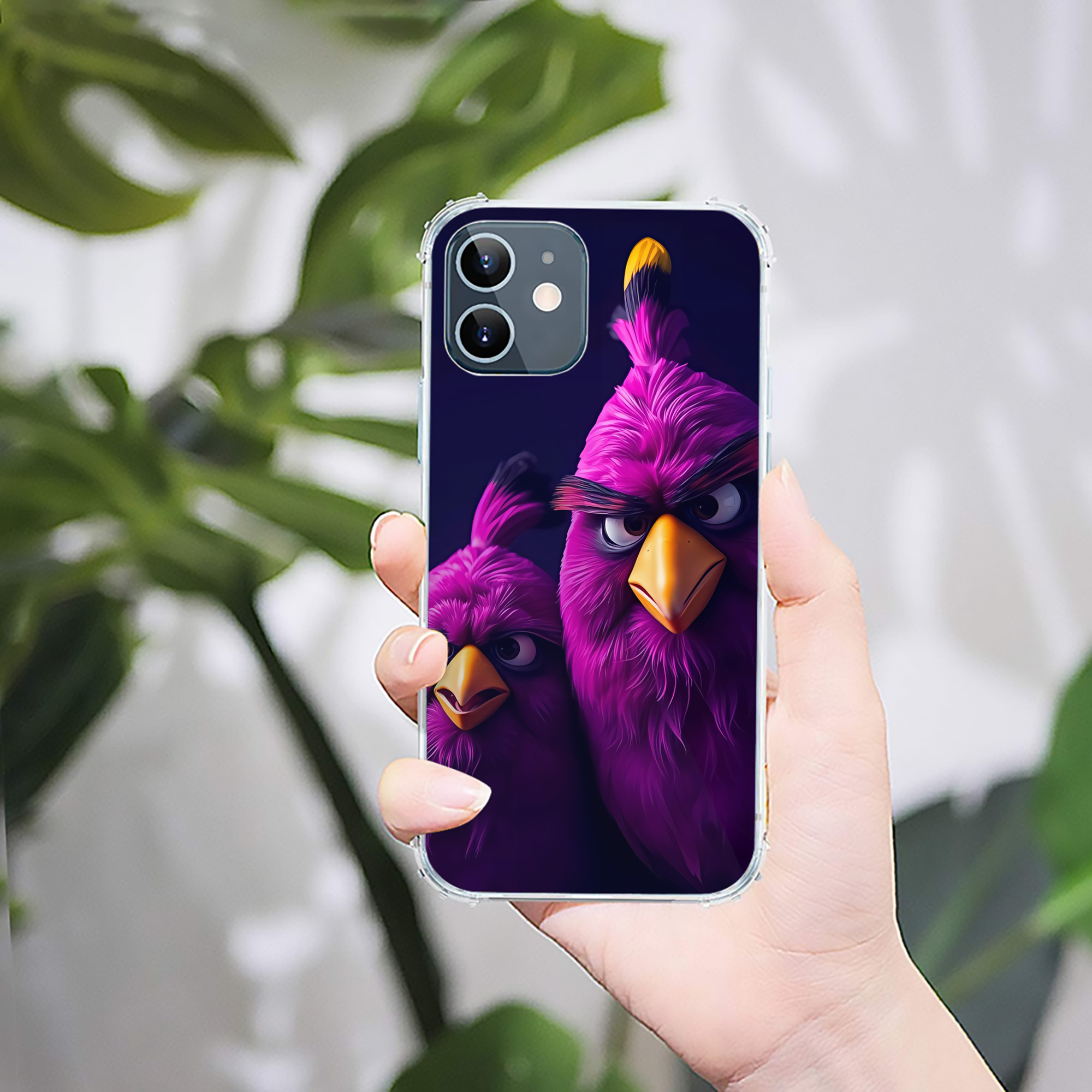 （画像用） Angry Birds アングリーバード 【iPhone 12シリーズ対応】透明スマホケース（クリアソフトケース）